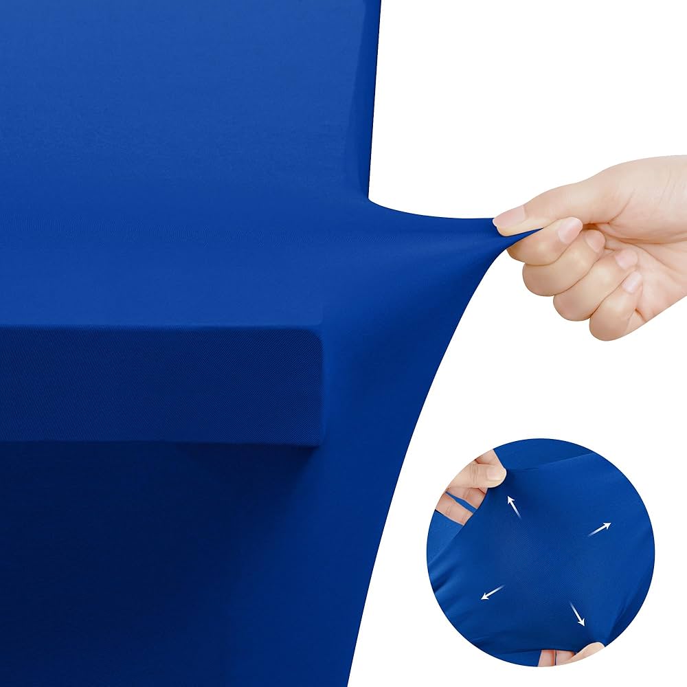 【新品】O&E ￼STRETCH COVER BLUE Amazon.com: EMART Navy Blue Chair Covers 20 Pcs Spandex