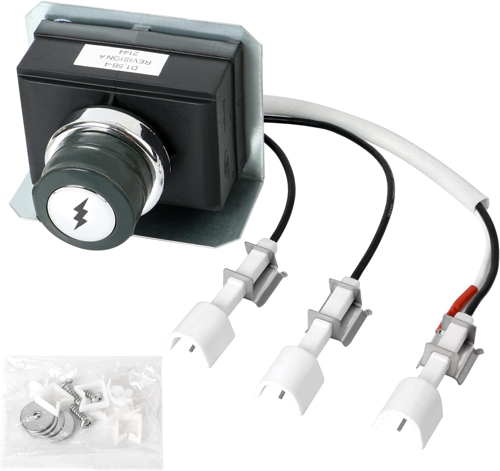 ATKKE Igniter Kit 7628 for Weber Genesis 310/320 Grill (Model Years 2011-2016) Grill with Front Mounted Control Panel, for Weber Genesis 310 320 Series Grills Replacement