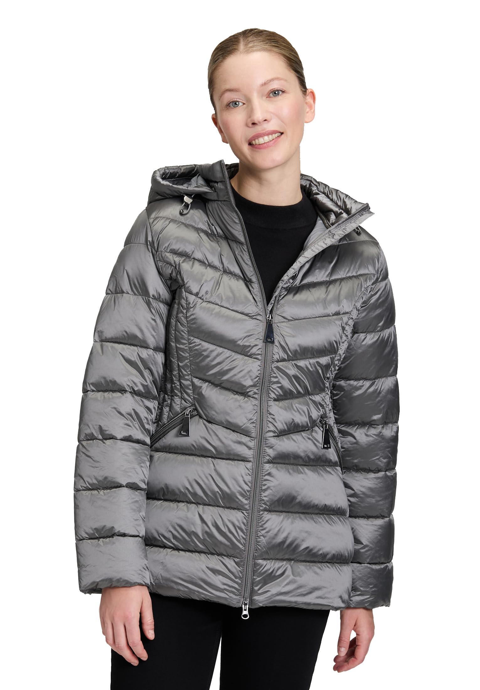 Betty Barclay Damen Outdoorjacke mit Abnehmbarer Kapuze