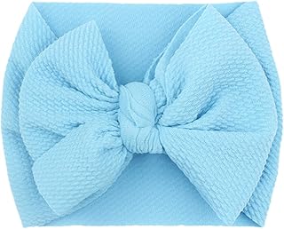 INLLADDY Cinta para el pelo para bebé, 2 unidades, color azul