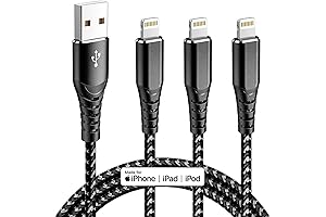 LSA Apparel MFi Certified Lightning Cable 6ft 3-Pack