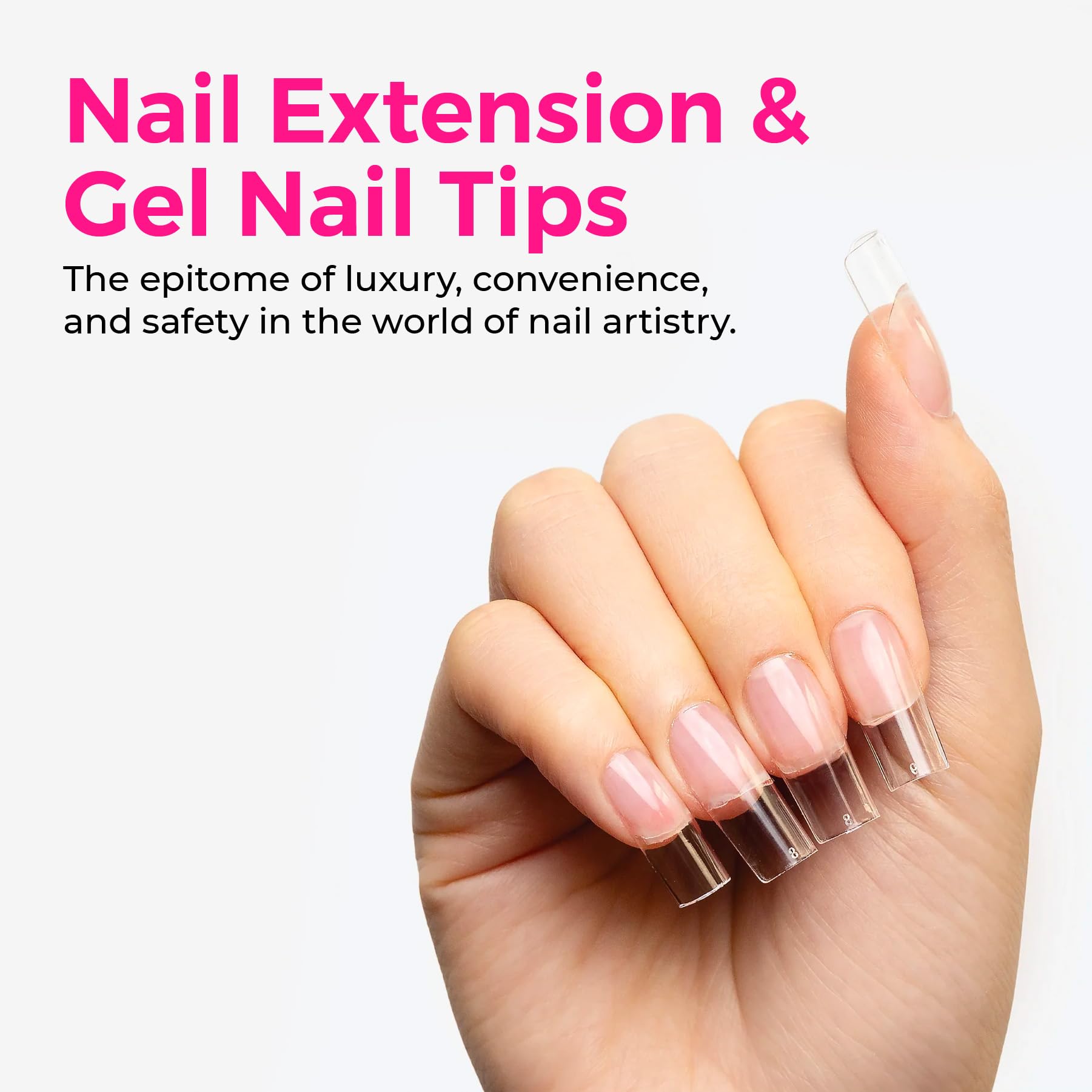 LLBA Soft Gel Nail Tips, 360Pcs Soft Gel Nail Extension Tips - Image 2