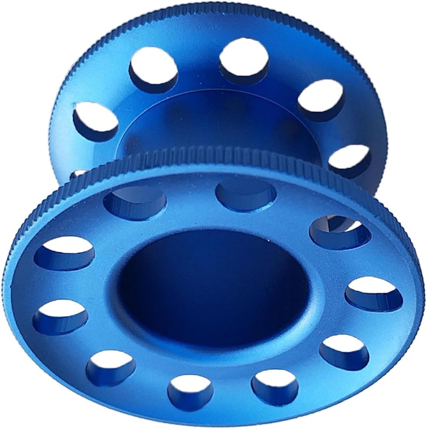Multipurpose Compacts Miniature Diving Reel Professional 10 Hole Aluminum Alloy Spool for Advanced Underwater Operations Diving Line Management Reel Dive Spool