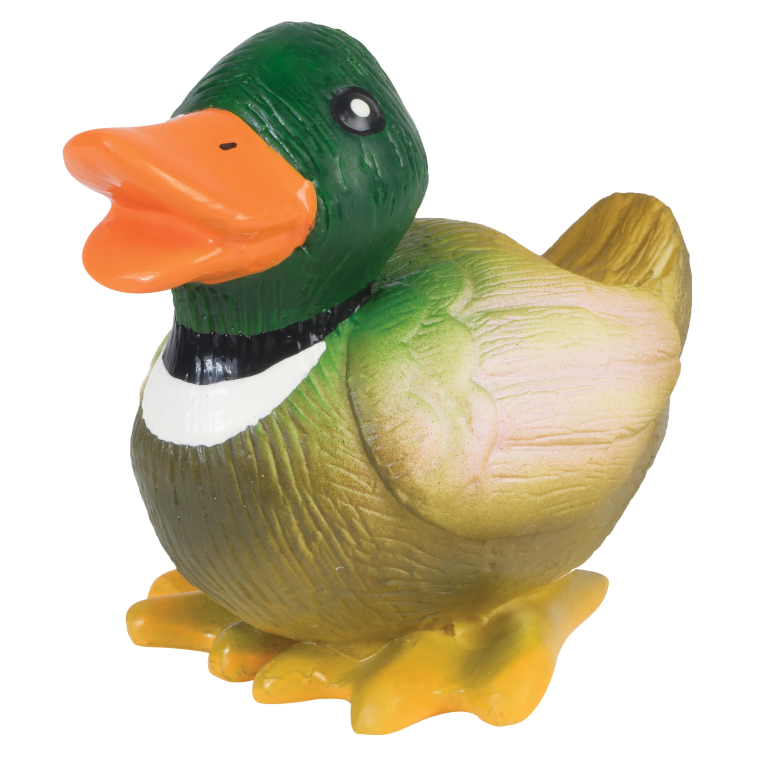 PetSafe Busy Buddy Latex Squeeze Meeze Raccoon Fun Squeeze Dog Toy with Squeaker - Duck