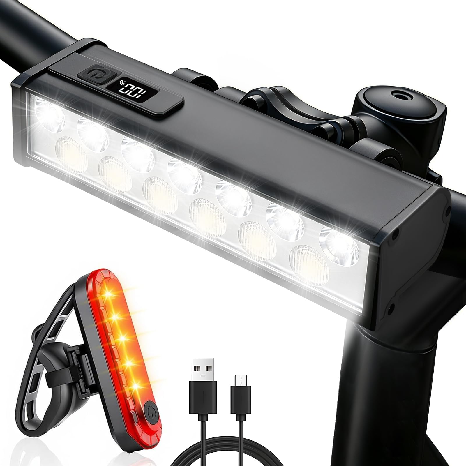 sayrrame 15 LED 2400 Lumen Bike Light