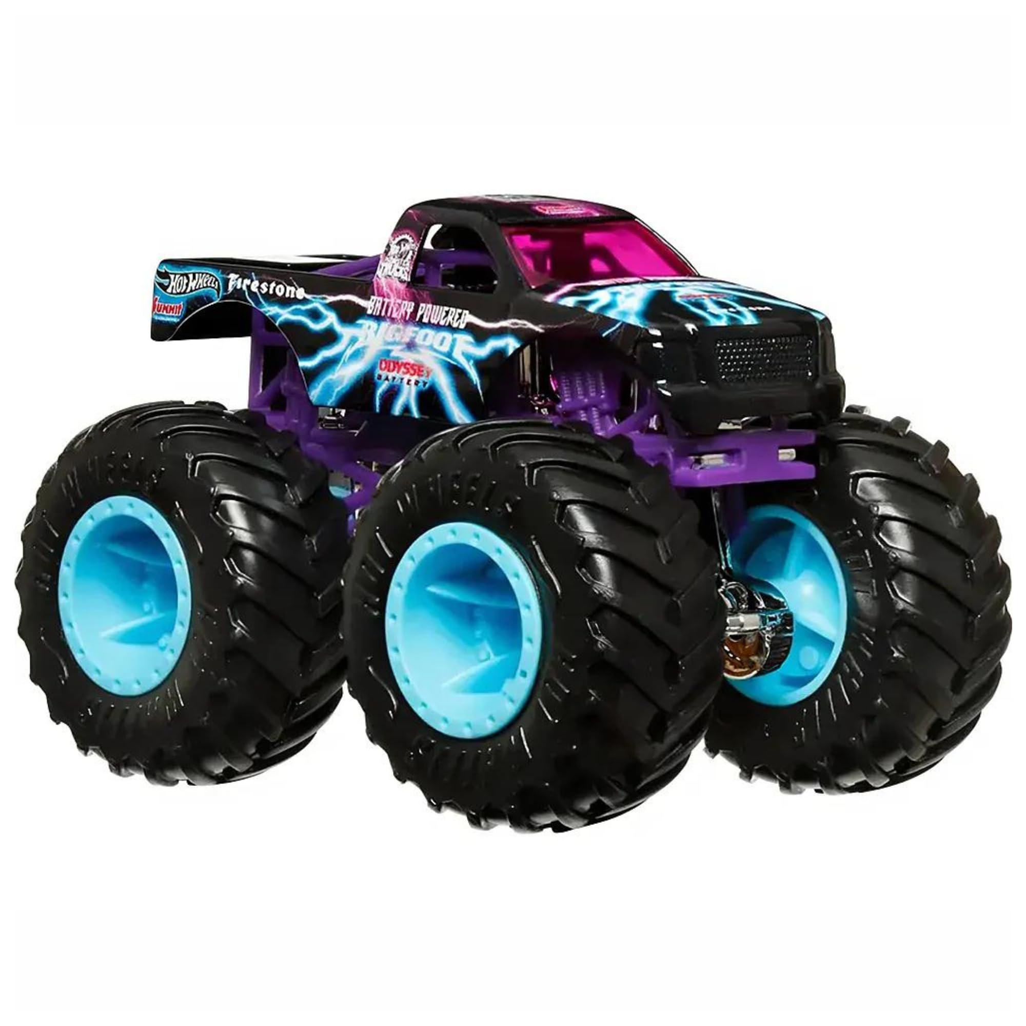 Hot Wheels Monster Trucks Electric Bigfoot 1:64 Scale Diecast Model Car, Electric Bigfoot 6/6 Leading Legends, 6.5 inches - Image 2