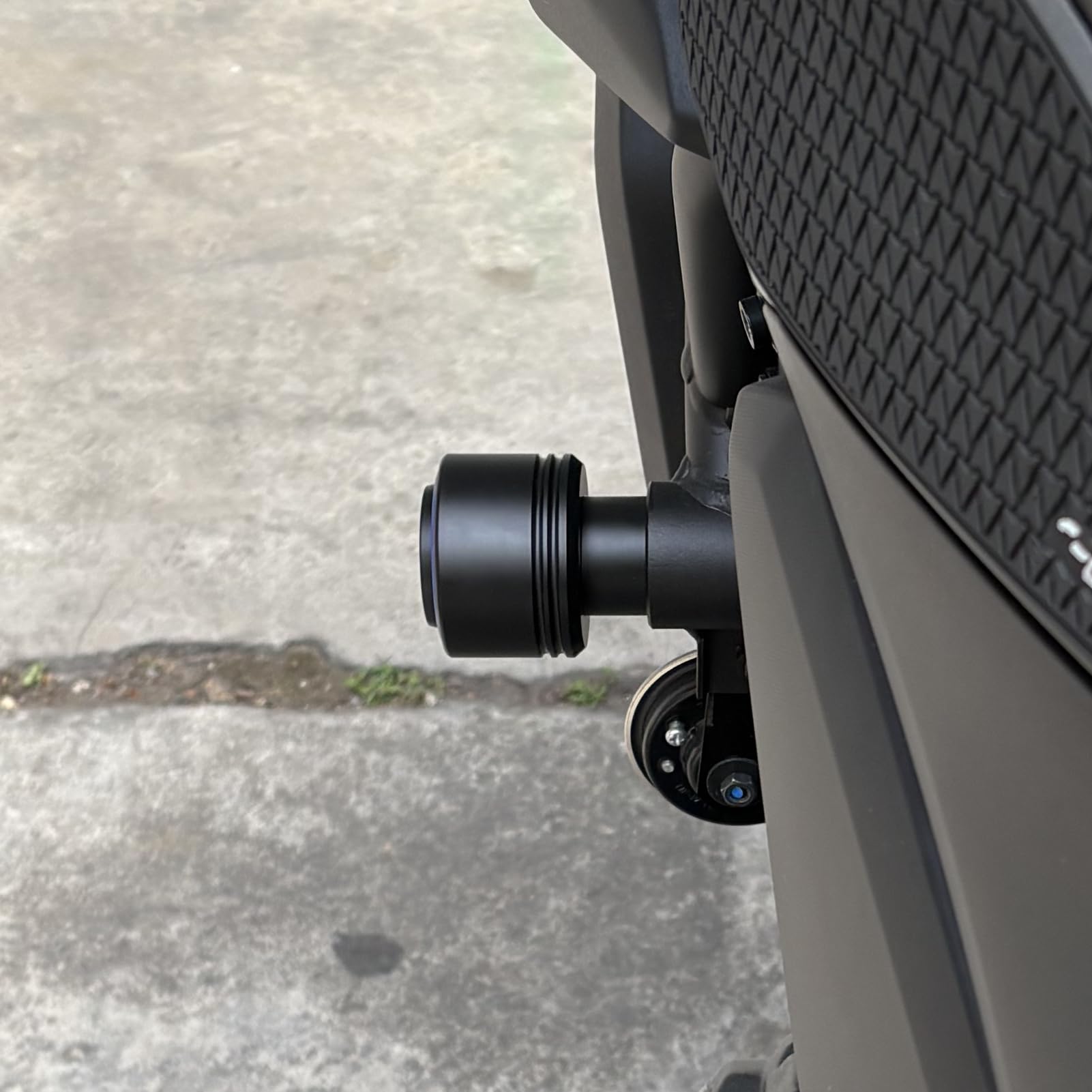 Für Yamaha MT-07 MT07 MT 07 Motorrad Rahmen Slider Crash-Schutz Sturzschutz Zubehör (Schwarz)