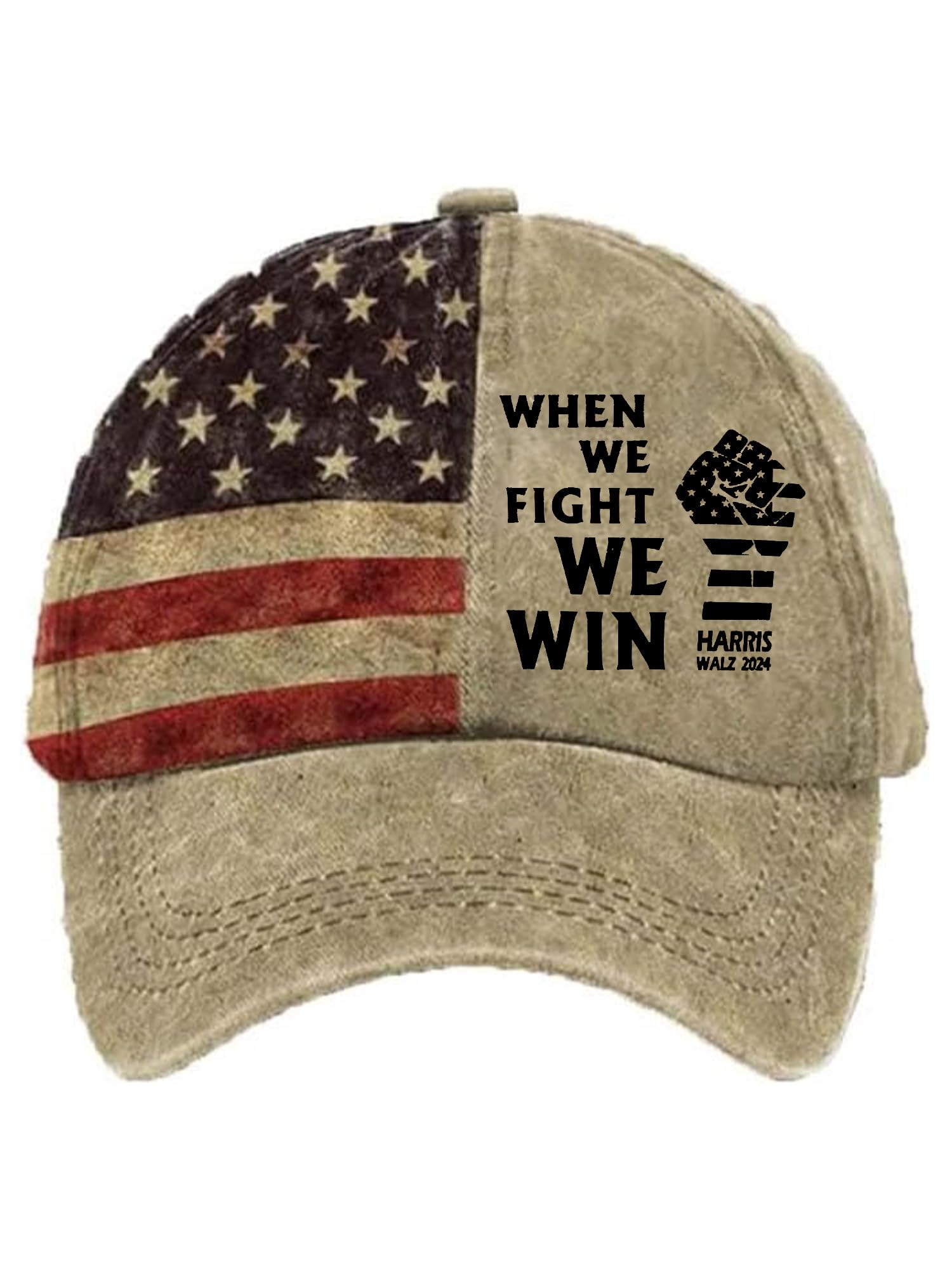When We Fight We Win Kamala Harris Hat When We Fight We Win Hat Vote Blue Hats Vote Hats Kamala Hats