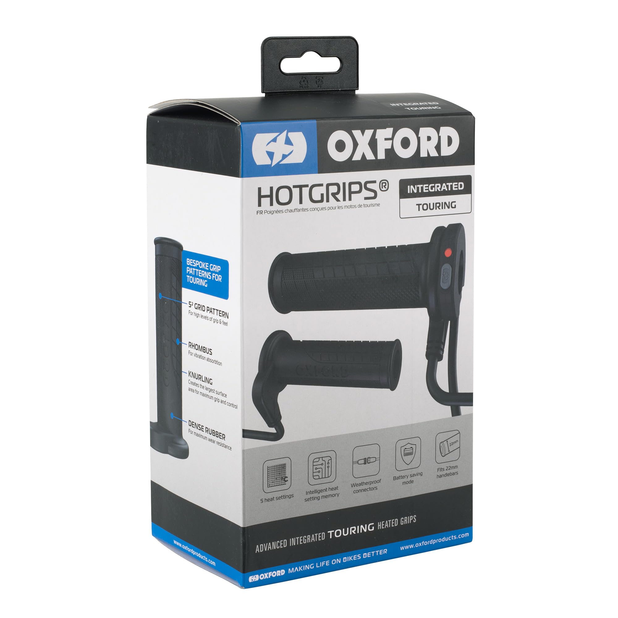 Oxford Hotgrips Advanced Touring Integrated Switch for Motorcycle Parts