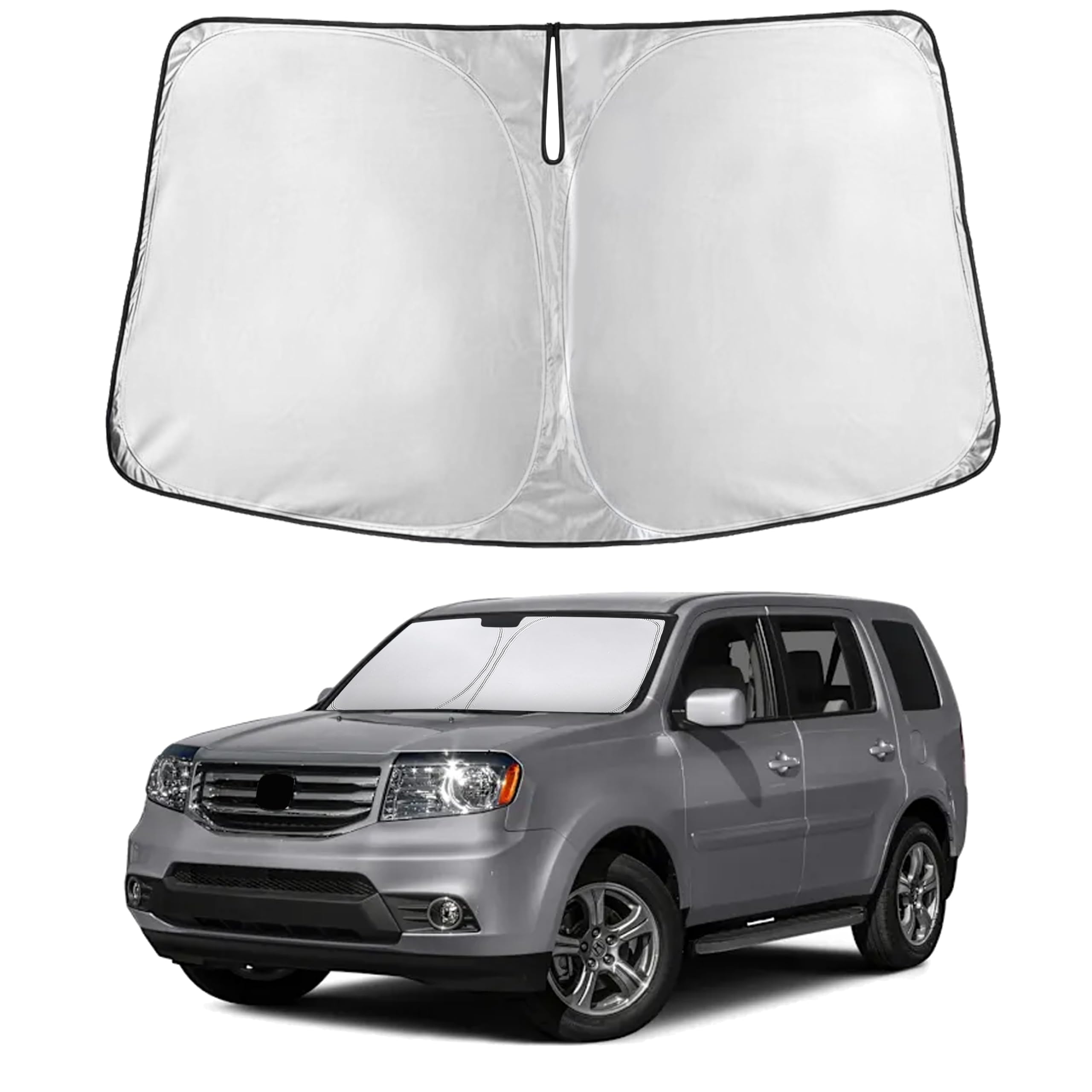EcoNour Windshield Sunshade Compatible for Honda Pilot 2009-2013 2014 2015