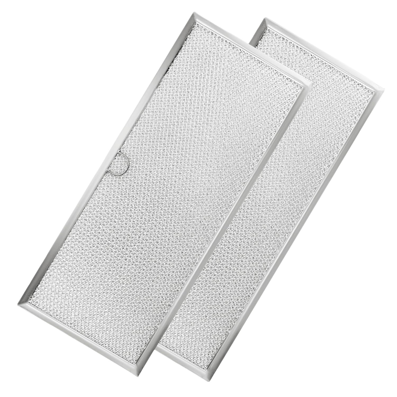 Silver Grease Filter 11.57 x 5.5 x 0.09 inches Compatible with Whirlpool W10575379 W11190170 Downdraft Range Hood (2)