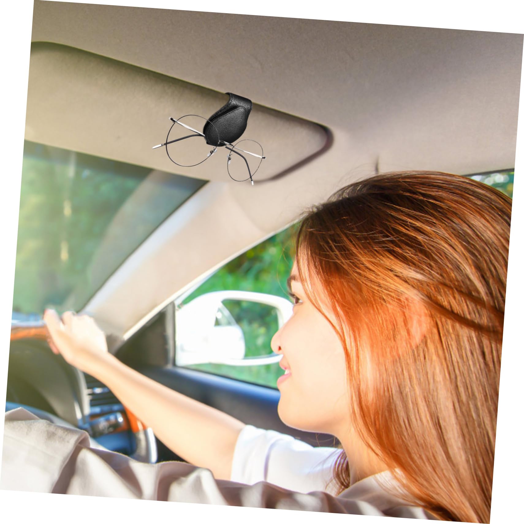 GLEAVI 5 Pièces porte-lunettes de voiture accessoires auto car accessories clip de suspension magnétique pour lunettes porte-lunettes magnétique support de voiture des lunettes de soleil