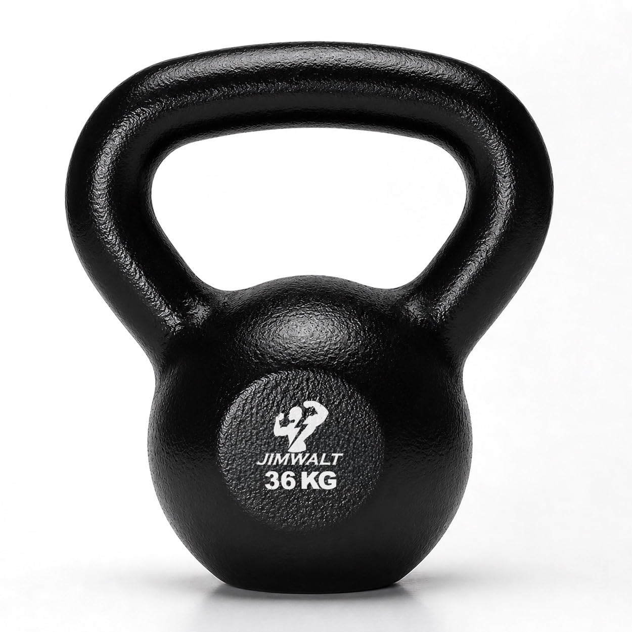 JIMWALT Jimwalt Heavy Duty Enameled Cast Iron Kettlebell | Smooth Non-Slip Grip, Chip-Resistant Coating | Perfect for Strength Training & Home Gym (Enameled Coated 36KG)