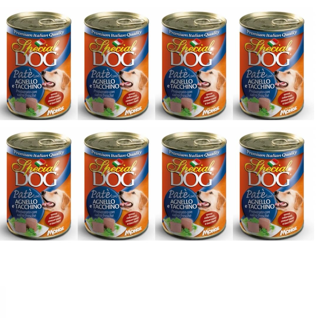 MONGE SPECIAL DOG PATÉ DA 400 GR. CANE ADULTO - CIBO PER CANI - (Gusto, 8X)