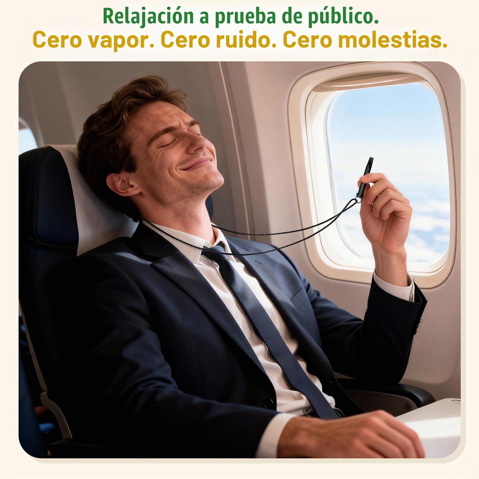 Collar de Respiración Dejar de Fumar, Resistencia Ajustable, Entrenador de Respiración con Filtro de Sabor Intercambiable, Perfecto para Relajación Diaria