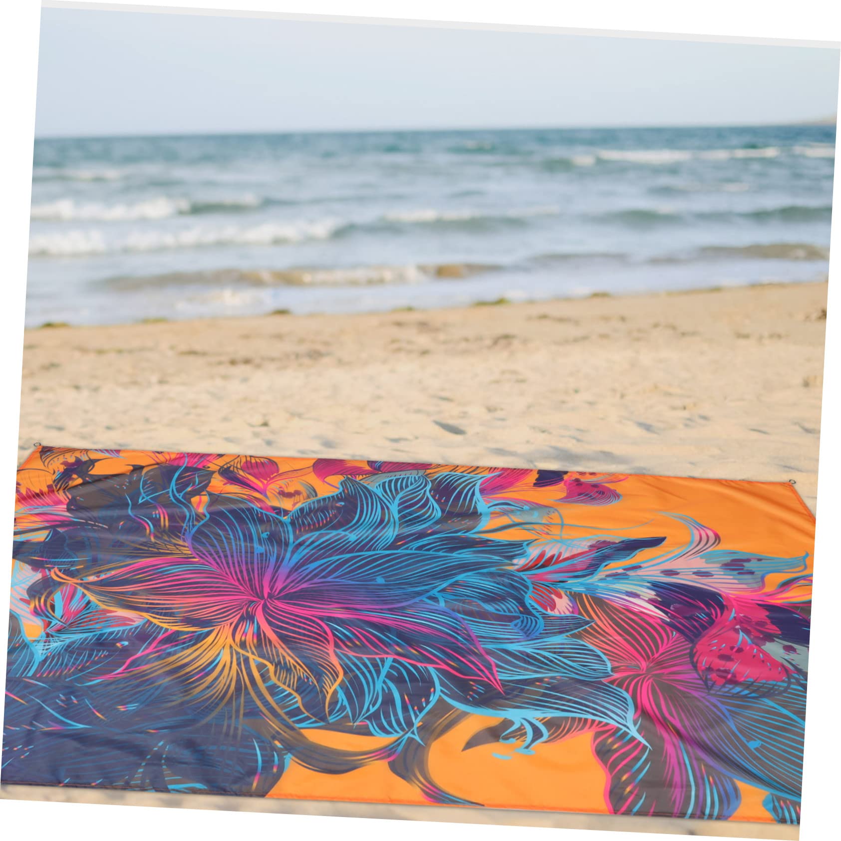 ifundom 2 Piezas Alfombra Impermeable Picnic Estera De Playa Liviana Ultravioleta Alfombra De Playa Largo Esteras Al Aire Libre Exterior Tela De Poliéster Impermeable