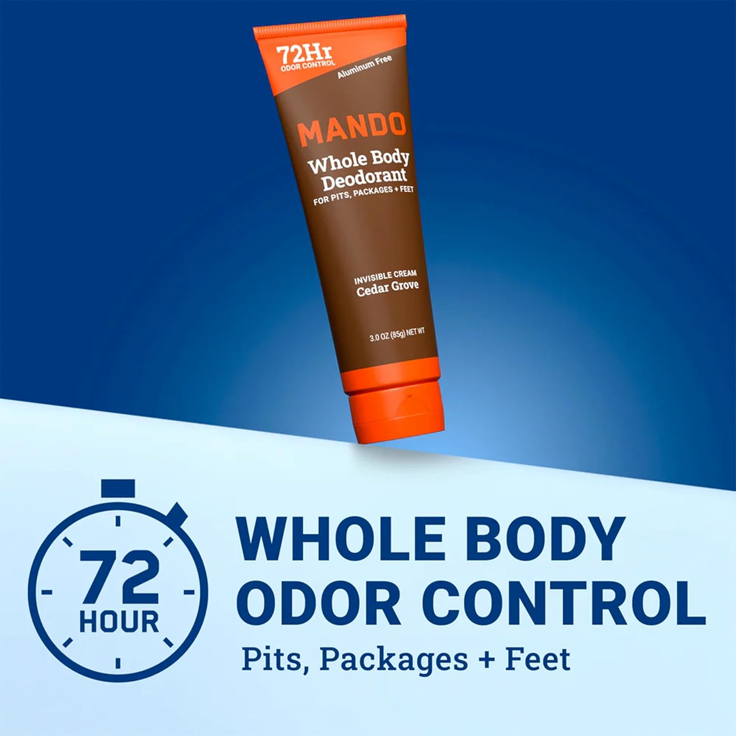 Mando Whole Body Deodorant - Men's Aluminum-Free Invisible Cream Deodorant - Cedar Grove - 3.0 Oz - Pack Of 01 - Image 7