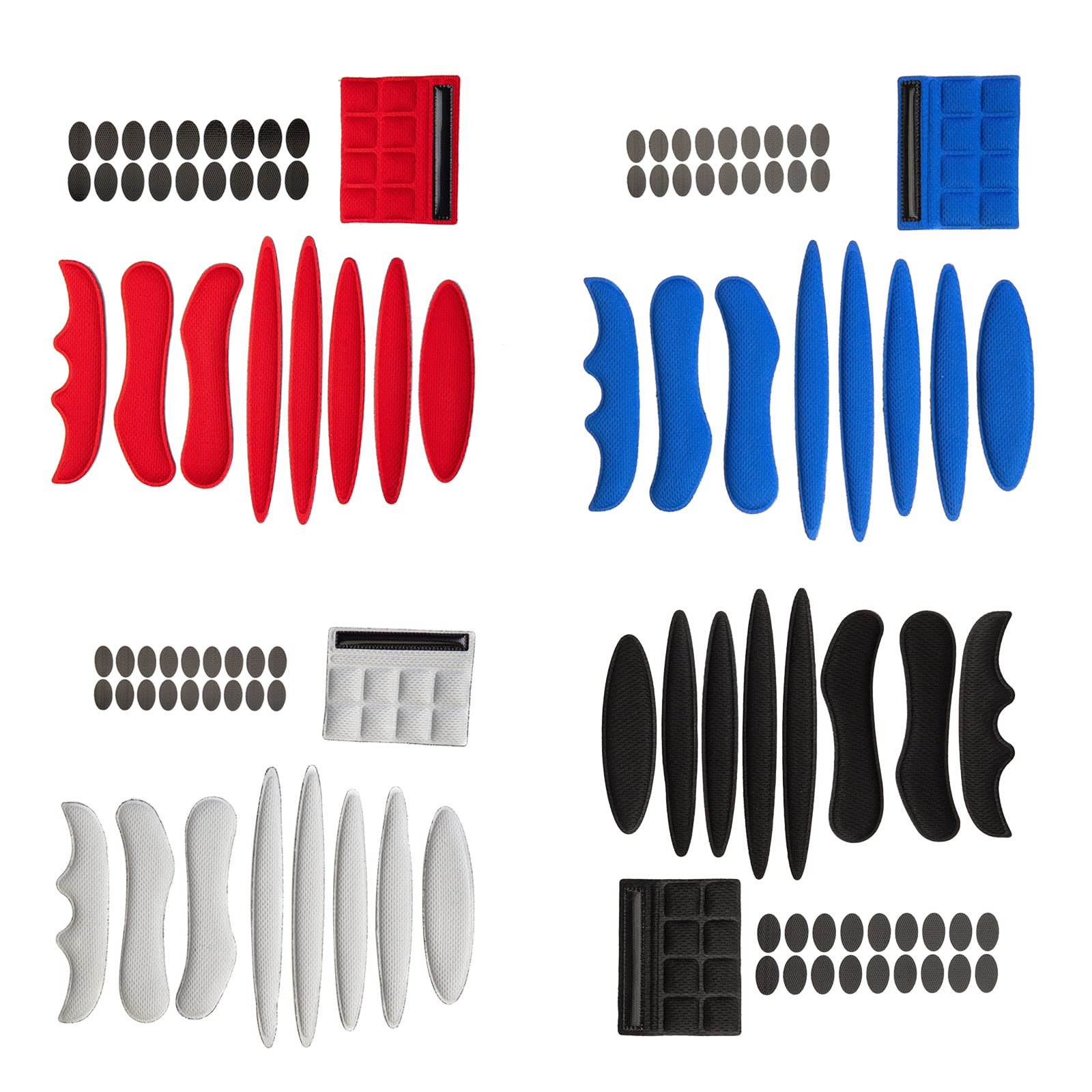 Aurgiarme 27Pcs Helmet Padding Foam Kit Bicycle Helmet Replacement Pads Helmet Foam Pads Set for Motorcycle Cycling Helmet Padding Foam Helmet Foam Pads Helmet Pad Replacement Helmet Padding, Black