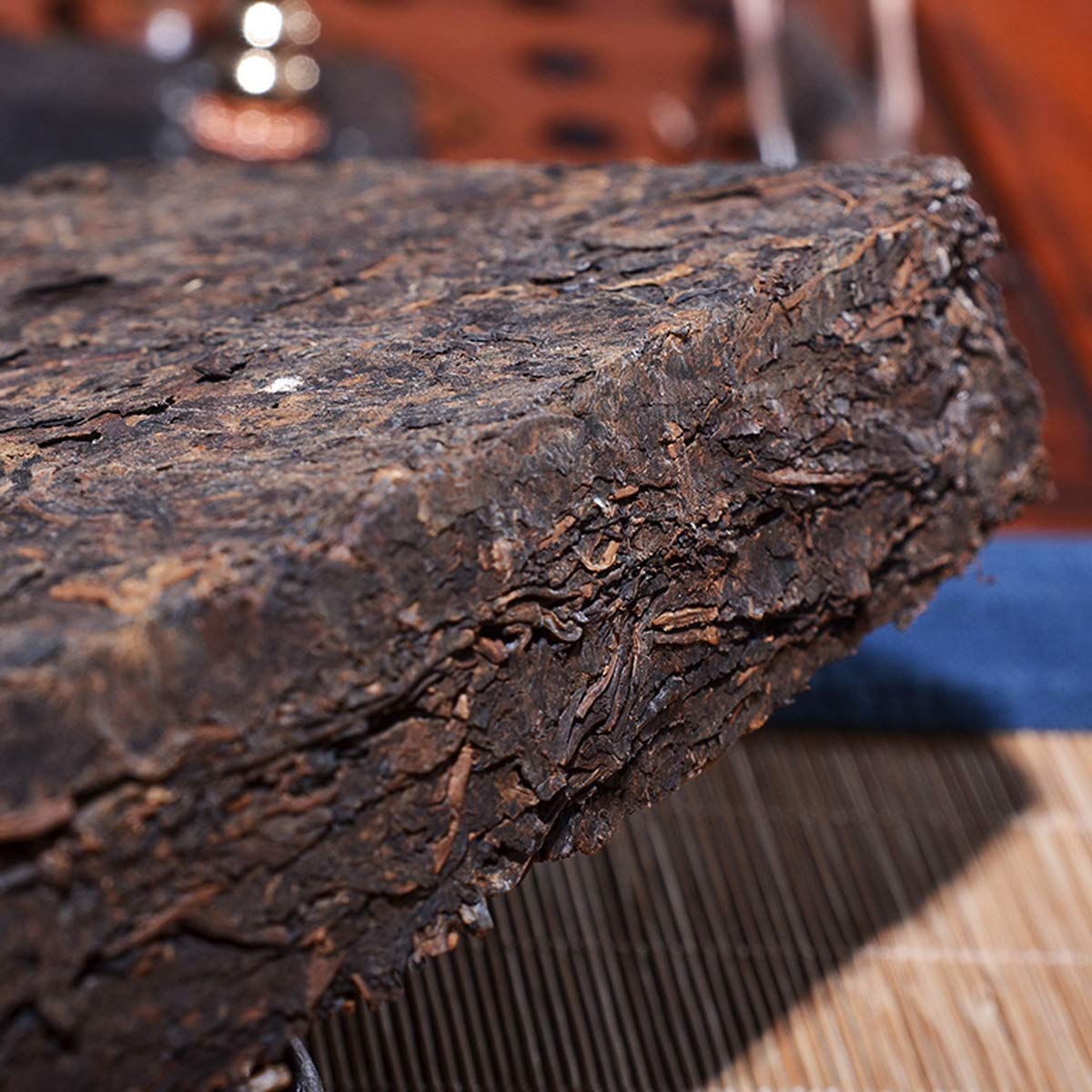 Chinesischer Pu'er Tee 1000g （2,2LB） Reifer Puer Tee Schwarzer Tee Yunnan Tausend Jahre alter Baum wilder Tee Pu'er Tee Gekochter Tee Alte Bäume Pu erh Tee Gesundheitswesen Pu er Tee