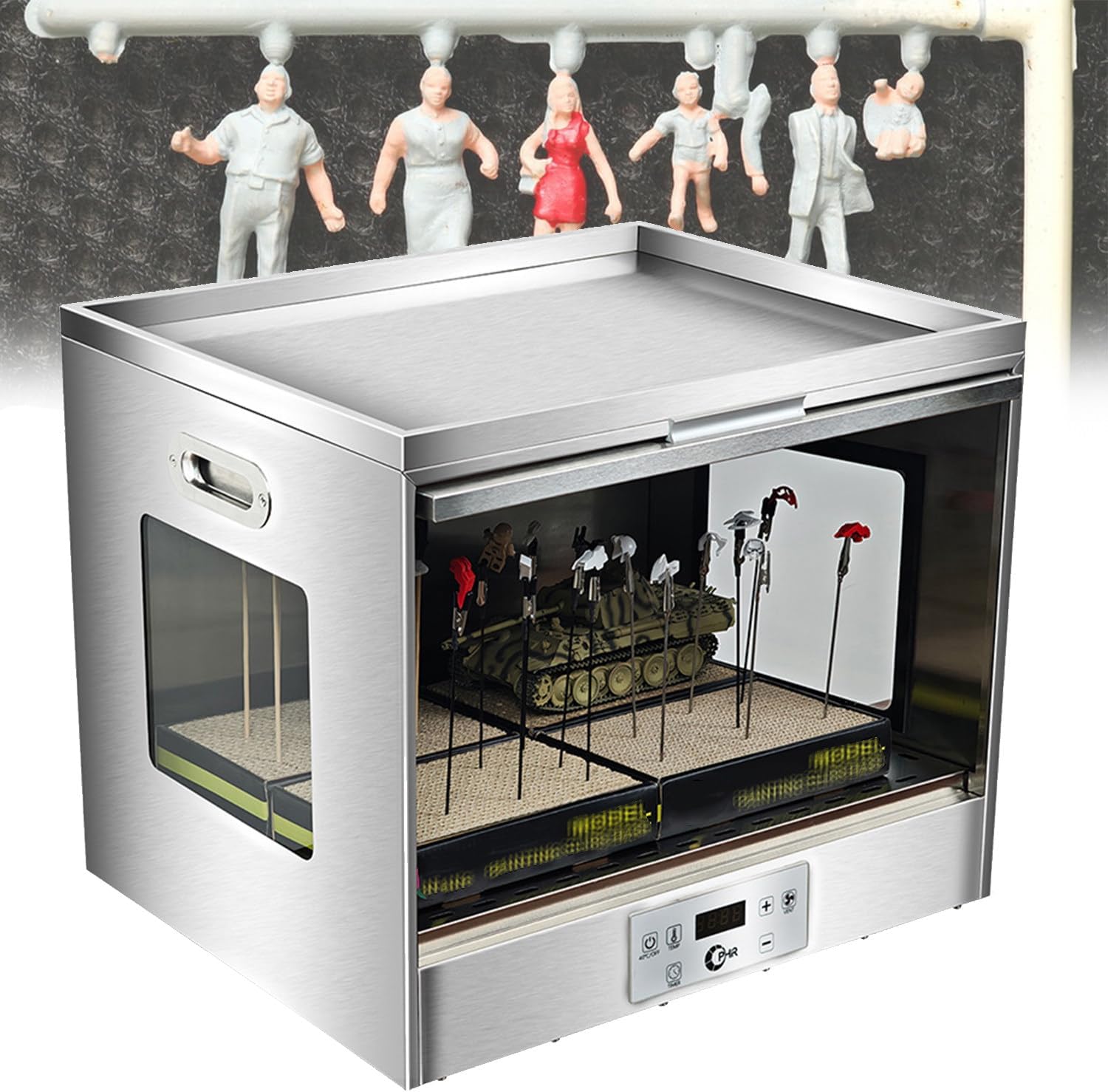 Paint Spray Booth Dryer Large Capacity Model Painting Dehydrator Electric Airbrush Drybooth Hobby Model Painting Dryer Booth for Painting Model Craft Hobby DIY
