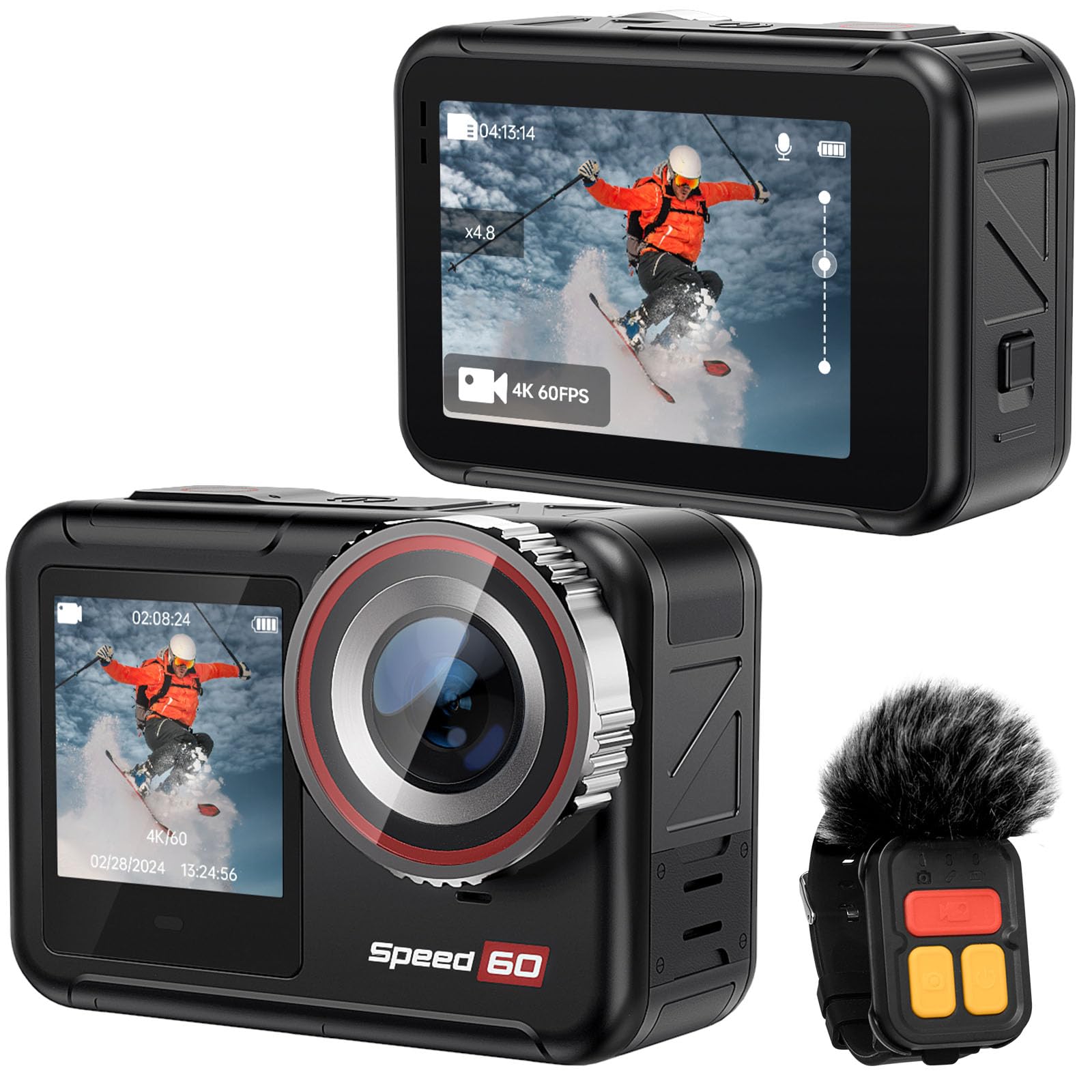 【新品/未使用品】Hiicam speed60 防水 アクションカメラ 4K Amazon | Hiicam Speed60 4kアクションカメラ ウェアラブル
