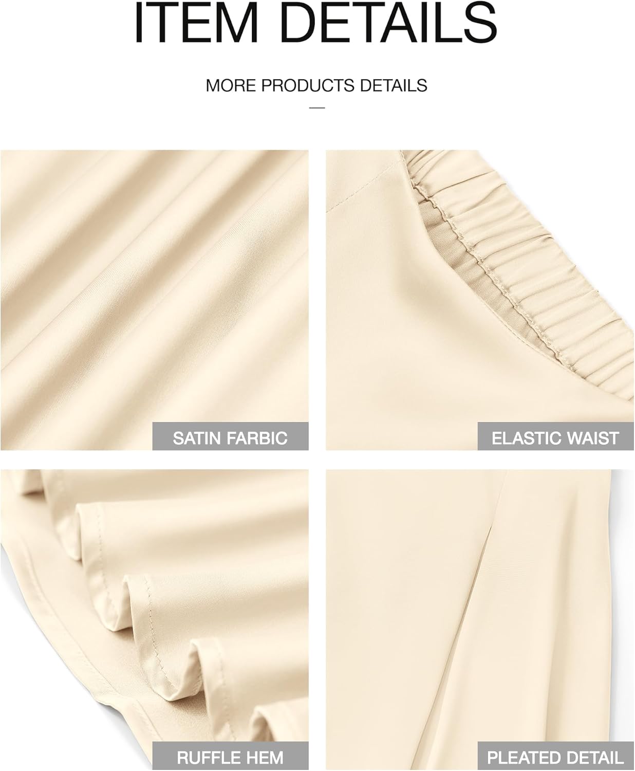 BTFBM Satin Skirts for Women Spring Fashion 2026 Elegant Flowy A-Line Cocktail Formal Silk Maxi Skirt Night Out Outfits - Image 6