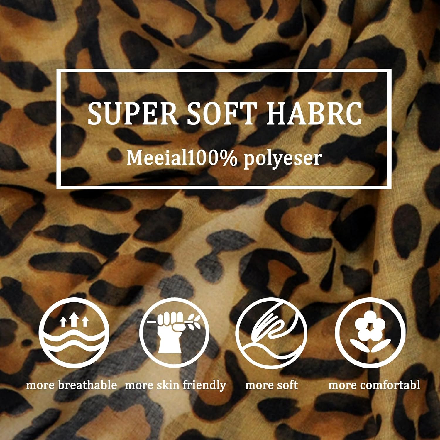 Lightweight Boho Scarf for Women Spring Summer Floral Printed Scarves Fashion Shawl Wrap