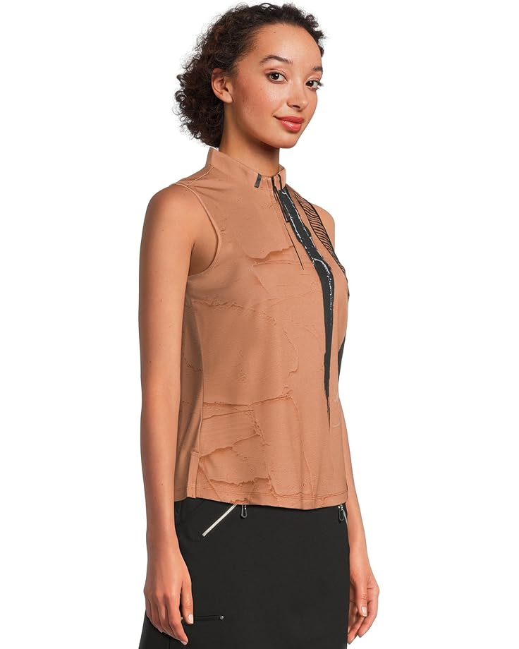 Jamie Sadock Canvas Mache Print Sleeveless Polo - #2 of 5