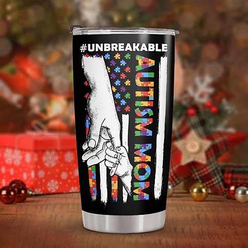 Miniatura 3 de 34HD Regalos para mamá, vaso con tapa de acero inoxidable de 20 onzas, taza de café para mamá, taza de café para mamá, regalos de conciencia sobre