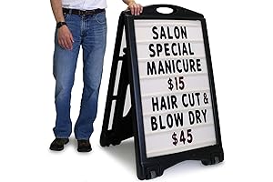 24"x36" Changeable Letter Signs - Portable Sidewalk Sign with Standard Letter Kit