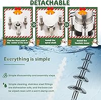 Vista 6 de Fuente de chocolate, torre comercial de fondue de chocolate caliente, 5 niveles, 7 libras, gran capacidad, máquina de calentamiento de fusión