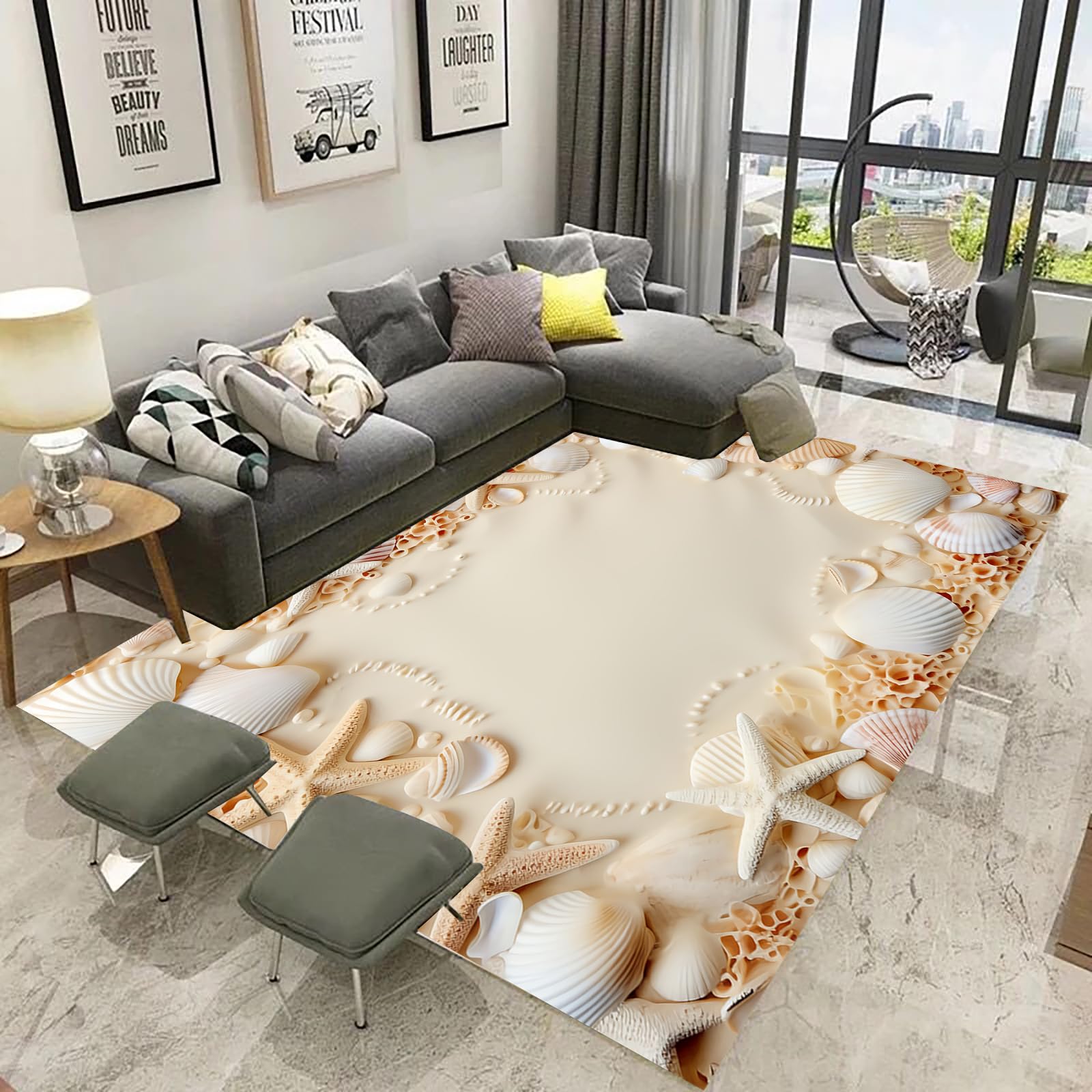 Tapis de salon élégant TEBUTI motif floral haut de gamme pour la chambre