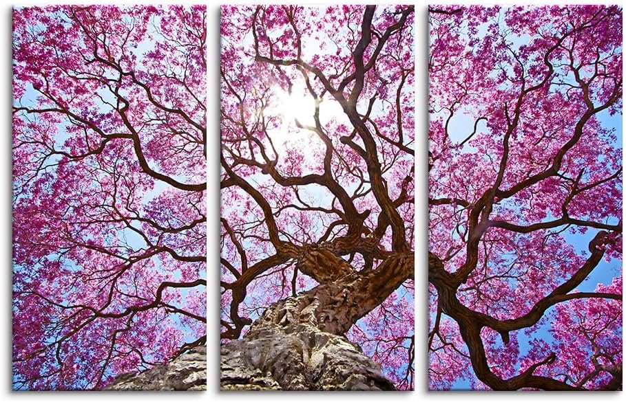 3枚 アートパネル 植物 お花 美しい桜の木 ポスター キャンバス絵画