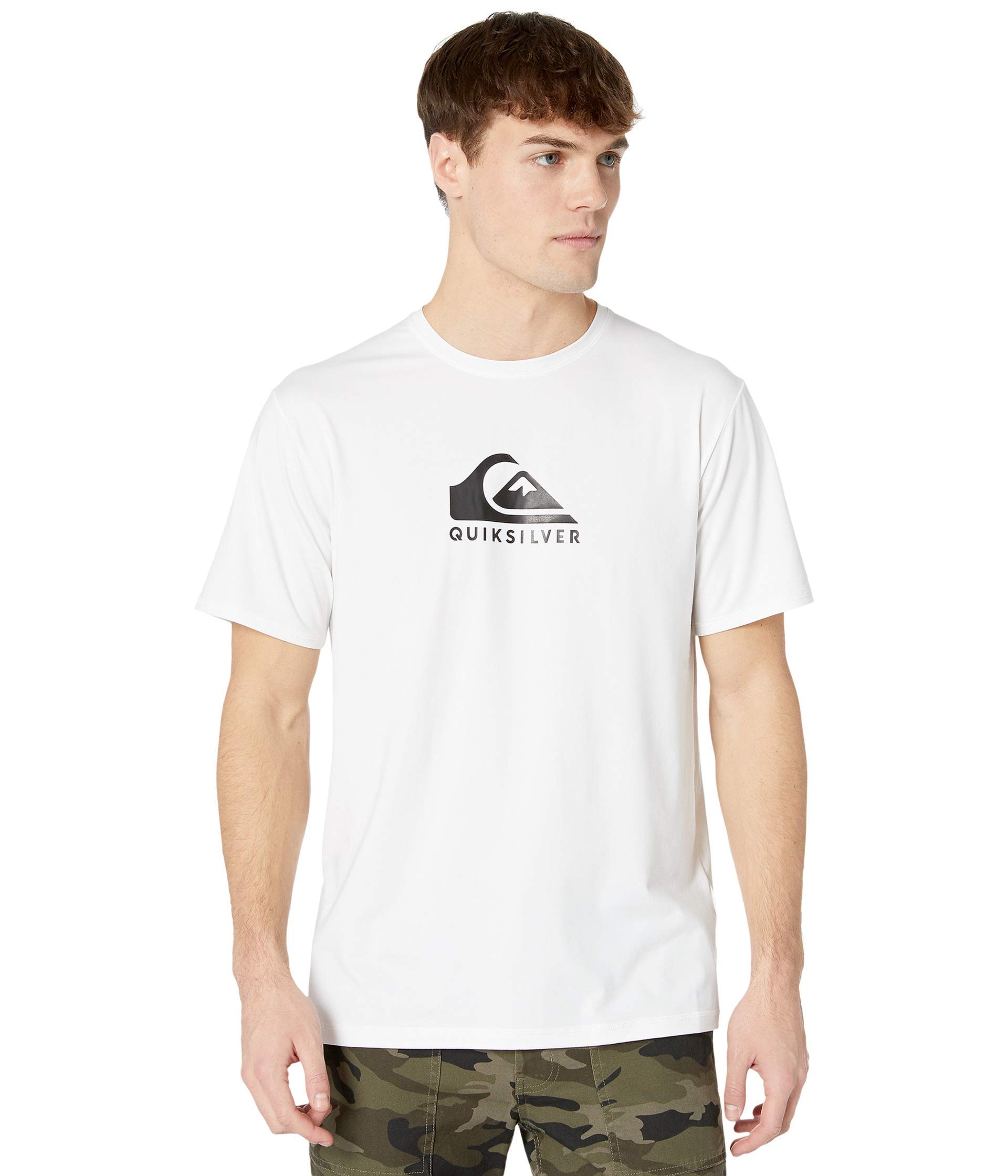 Quiksilver Men's Solid Streak Ss Short Sleeve Rashguard Surf Shirt