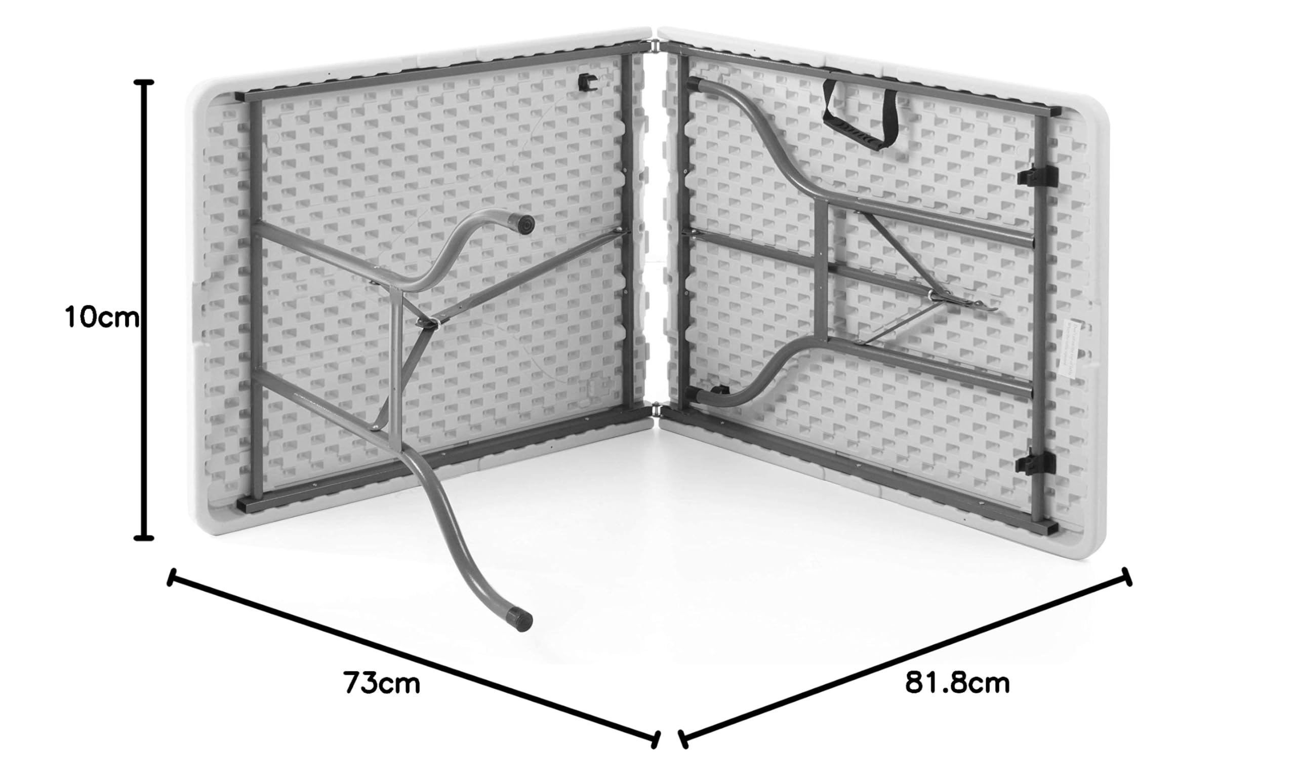 HENDI Buffettisch, Platzsparende Aufbewahrung und Transport, Catering Möbel, zusammenklappbar, 152x700x(H)740mm, HDPE