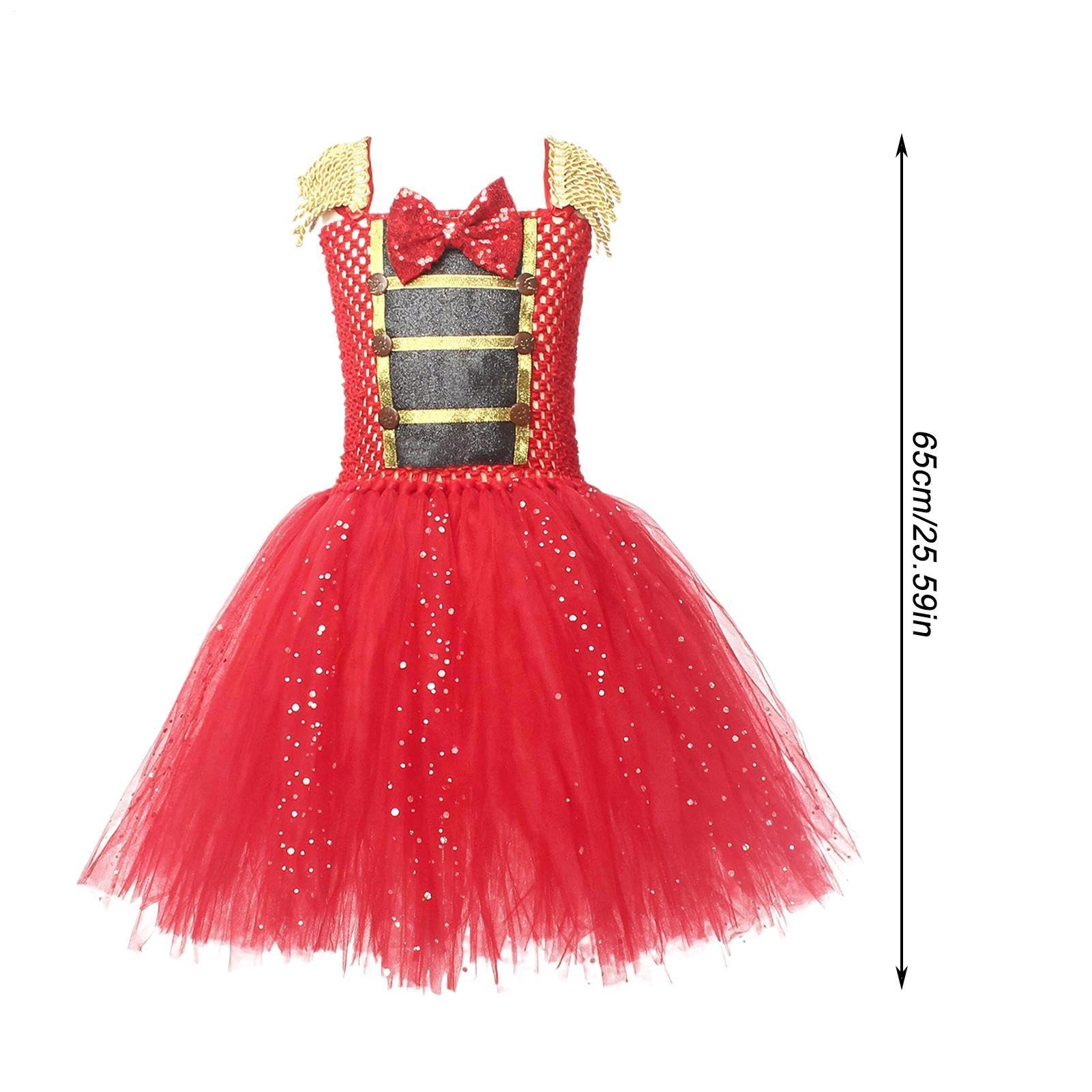 Abito per Bambine con Cappello Cerchietto Tutù Principessa di Natale