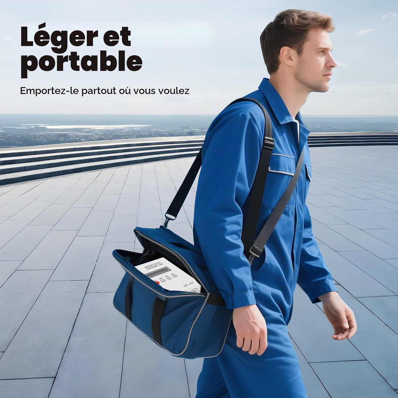 EBC-A20 Testeur de capacité de batterie 85 W Lithium Plomb Acide Testeur de capacité de batterie professionnel Testeur de charge électronique de batterie 5 A, décharge 20 A