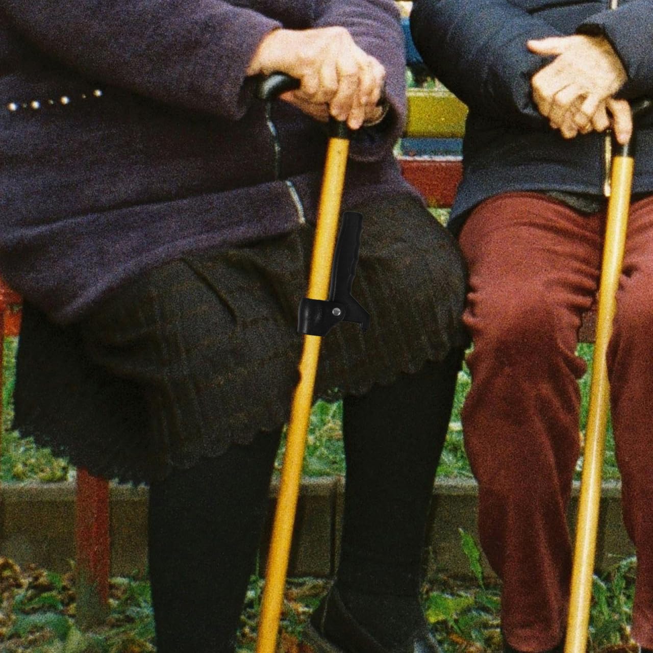 VICASKY Poignée De Canne Pour Assistant Debout Poignée De Béquille En Plastique Canne Pliable Pour Personnes Âgées Aide À La Marche Avec Soutien Stable Et Prise Sûre