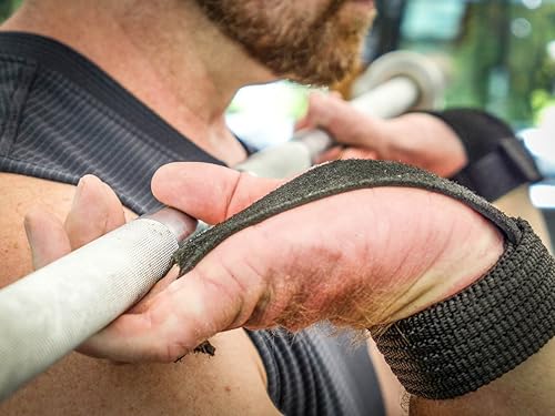 Miniatura 4 de WOD Nation Empuñaduras de gimnasia con barra perfectas para entrenamiento de dominadas, pesas rusas. Empuñaduras de mano para entrenamiento cruzado,