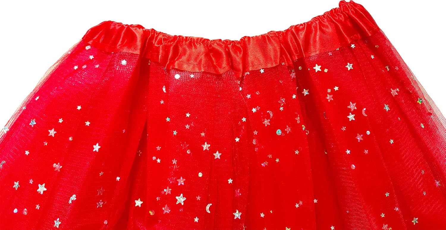 Girls Tutu Classic Elastic 3 or 4 Layered Tulle Skirt Tutu for Toddler Girl, 2-8Years - Image 2