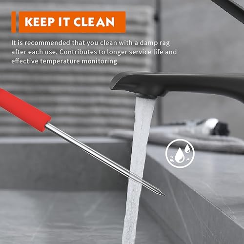 Miniatura 4 de Termómetro de repuesto para sonda de carne Ninja OG751 Woodfire Pro para parrilla y ahumador para exteriores, compatible con Ninja OG700 Series adn