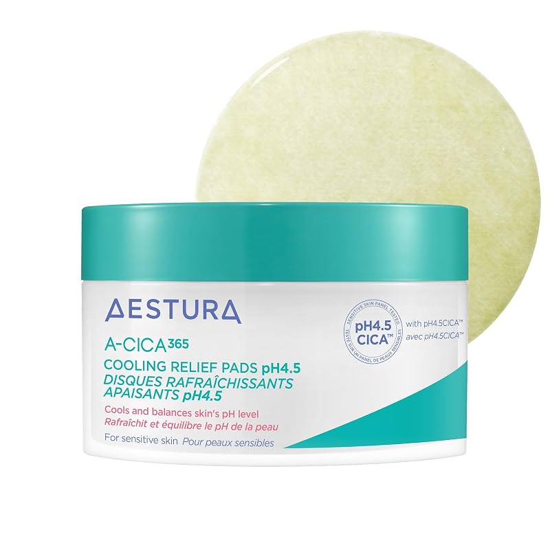 AESTURA A-CICA365 Discos Tonificantes Faciais pH4.5, 60 unidades