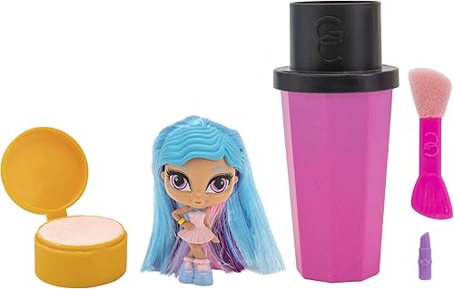 Miniatura 12 de Glam Crush Crush-It Girls - Muñecas de 3 pulgadas, estuche de cepillo, aplastamiento de sombra de ojos, 1 misterioso glamuroso, pasador de pelo,
