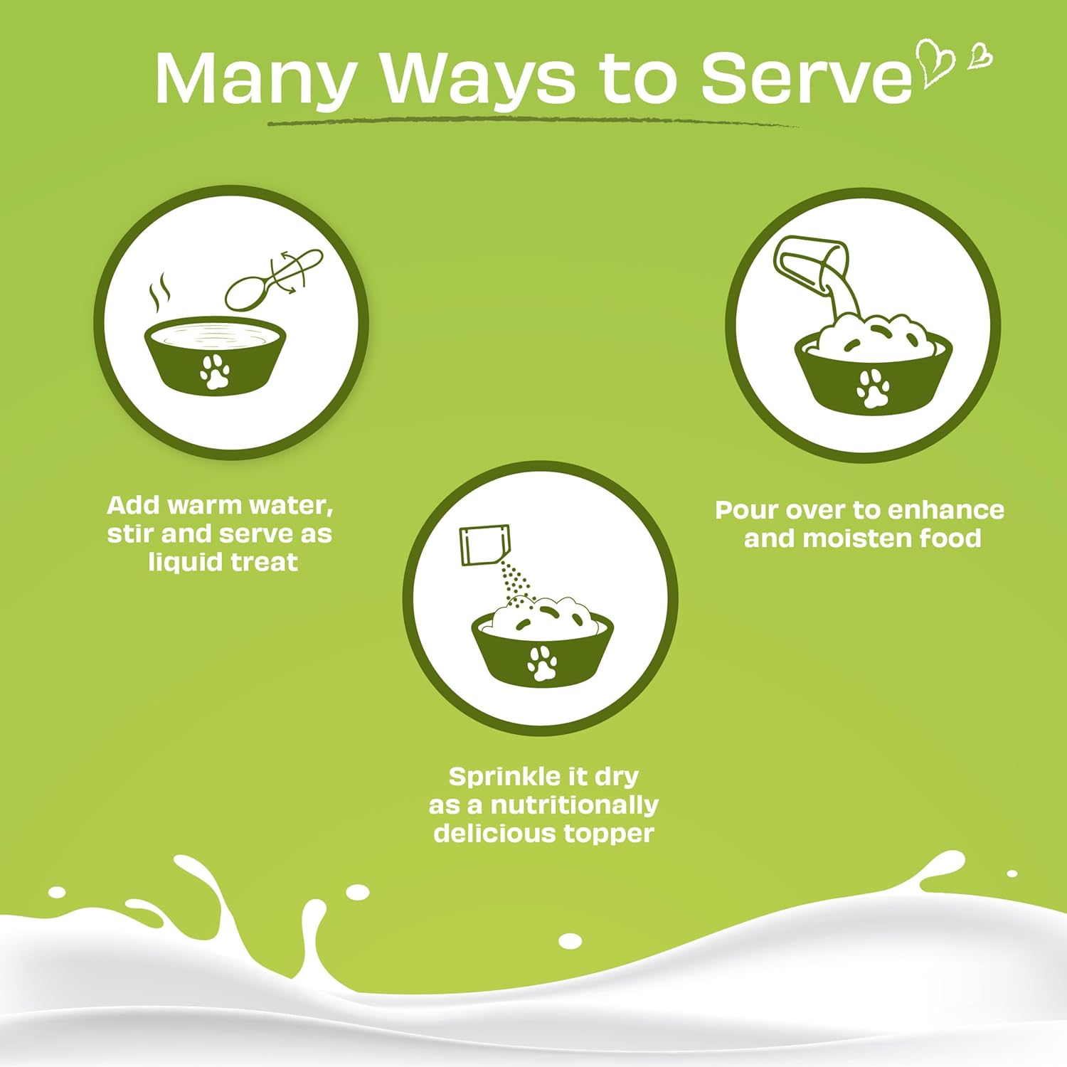 Pawfect Nature's Sip Goat Milk Nutri Booster Powder for Cats- All Natural - Rehydrate Food - Probiotic Milk Supplement - Immunity Booster - Food Topper - Liquid Treat (150g/5.29oz)