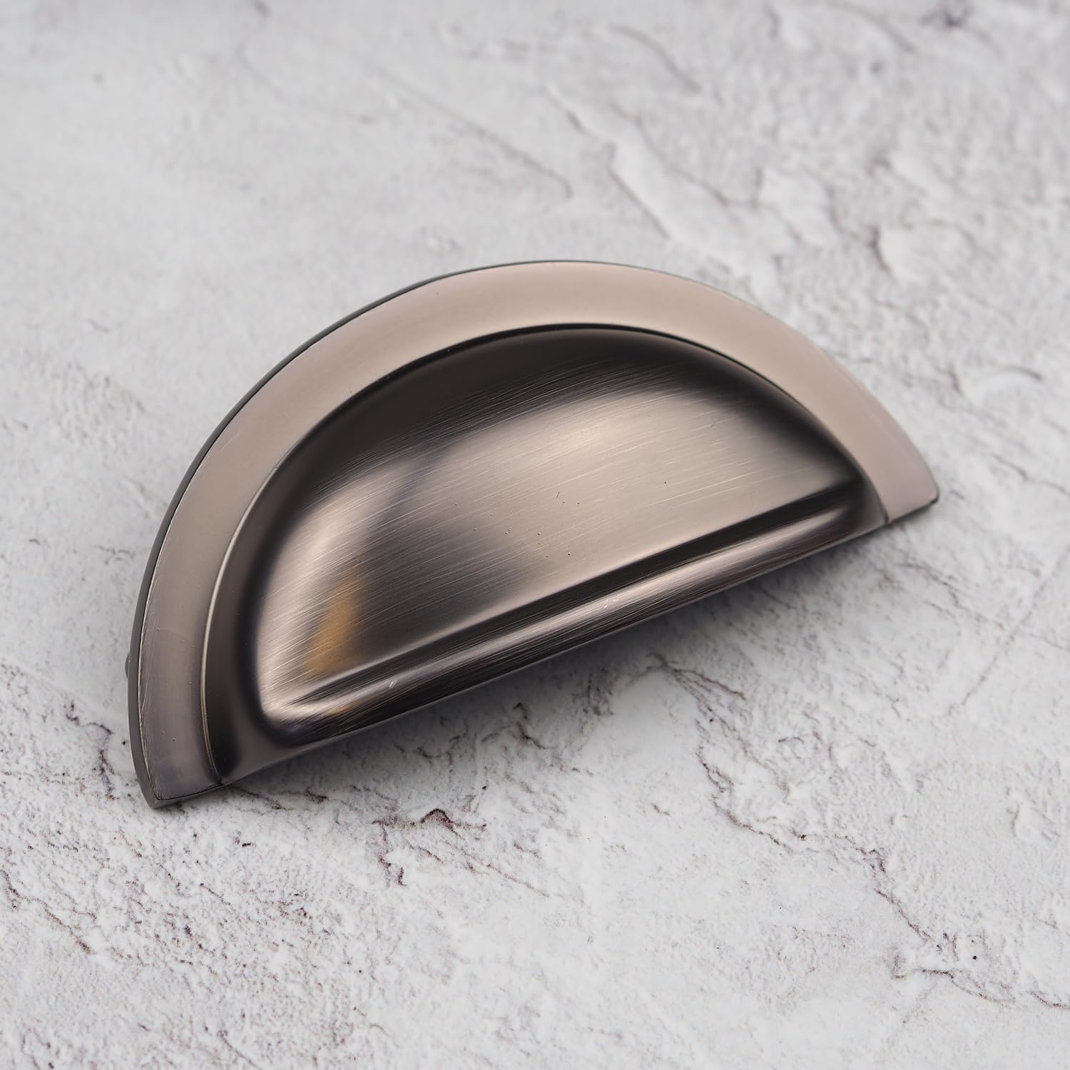 Handle & Home (76Mm Cup) Cup Handle Matching Kitchen Knobs Dark/Grey