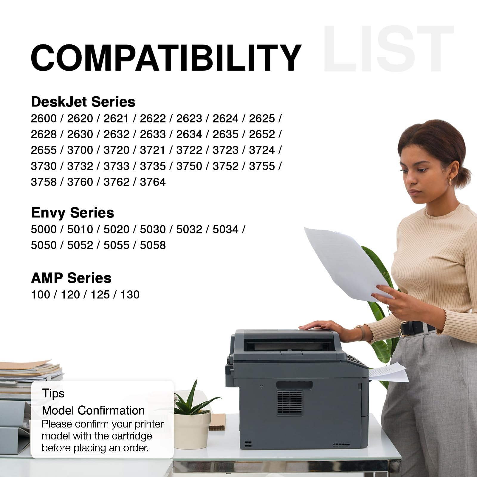 Economink Cartuccia 304 Nero e Colore, Cartucce 304 XL Sostituzione per HP 304, per OfficeJet 3831 5232 4650 4658 5230 DeskJet 3630 3636 3639 Envy 4524 4527 Stampanti (2-Pack)