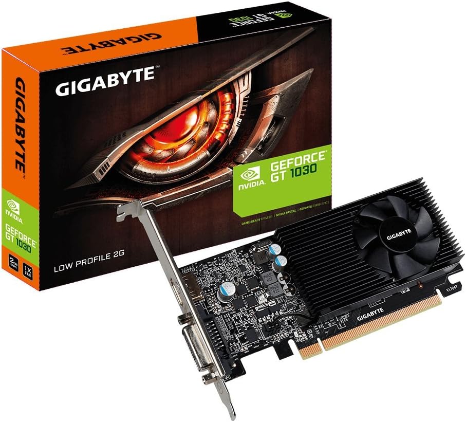 Gigabyte GV-N1030D4-2GL graphics card NVIDIA GeForce GT 1030 2 GB GDDR4 Gigabyte GV-N1030D4-2GL graphics card NVIDIA GeForce GT 1030 2 GB GDDR4