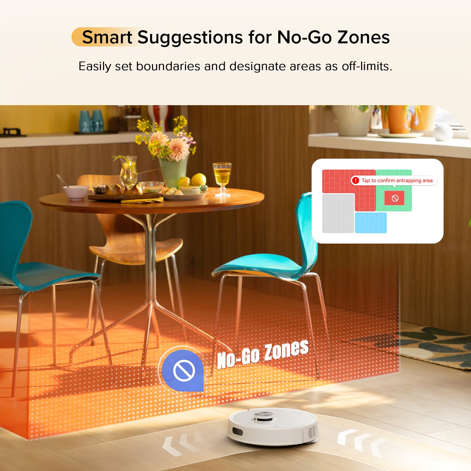 roborock Q7 M5 Robot Vacuum Cleaner with Mop, 10,000Pa HyperForce Suction, Dual Anti-Tangle System, PreciSense LiDAR Navigation, APP-Controlled Mopping, Ideal for Pet Hair and Hard Floors — view 9