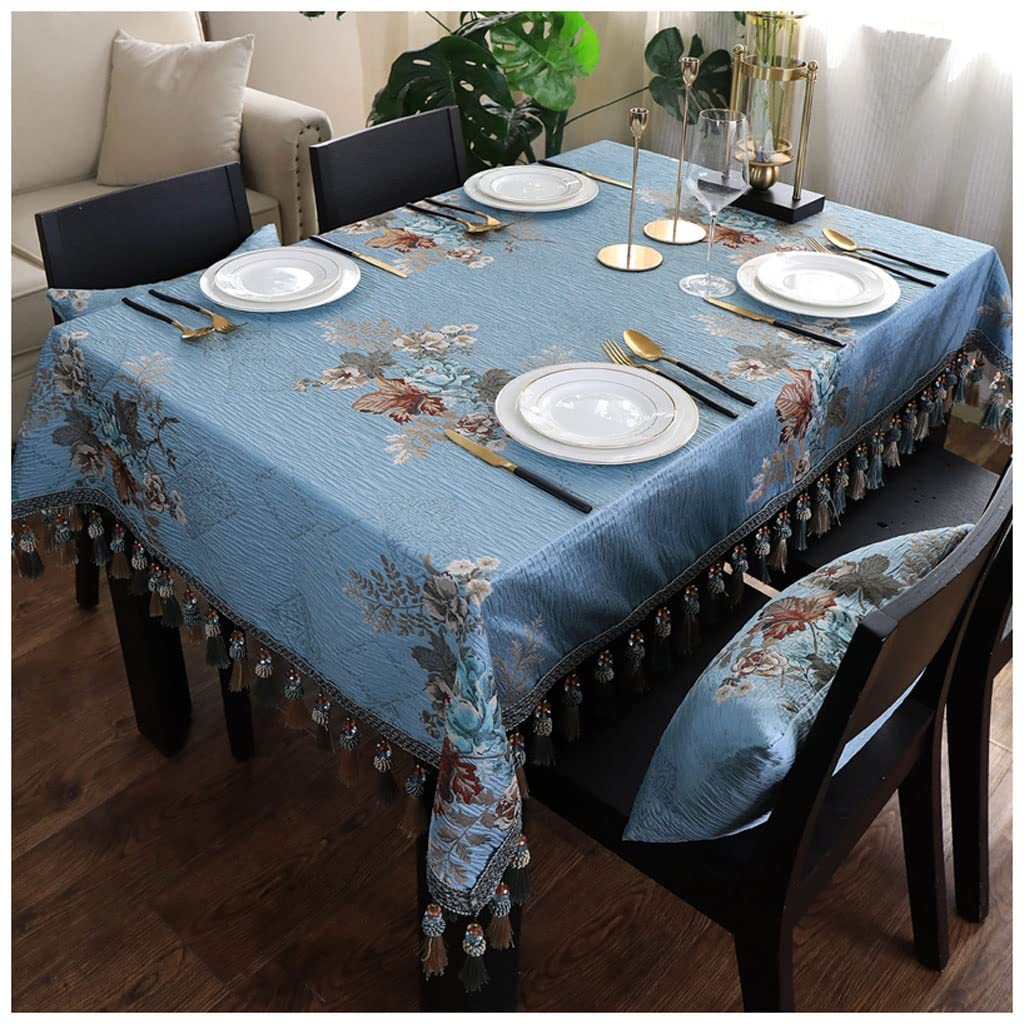 Mantel de Restaurante Mantel de Tela de Estilo Europeo de Estilo Rectangular Mantel Mesa Mesa Mantel Mantel Rectangular Mesa de café Manteles (Color : B, Size : 23x23 Inch)