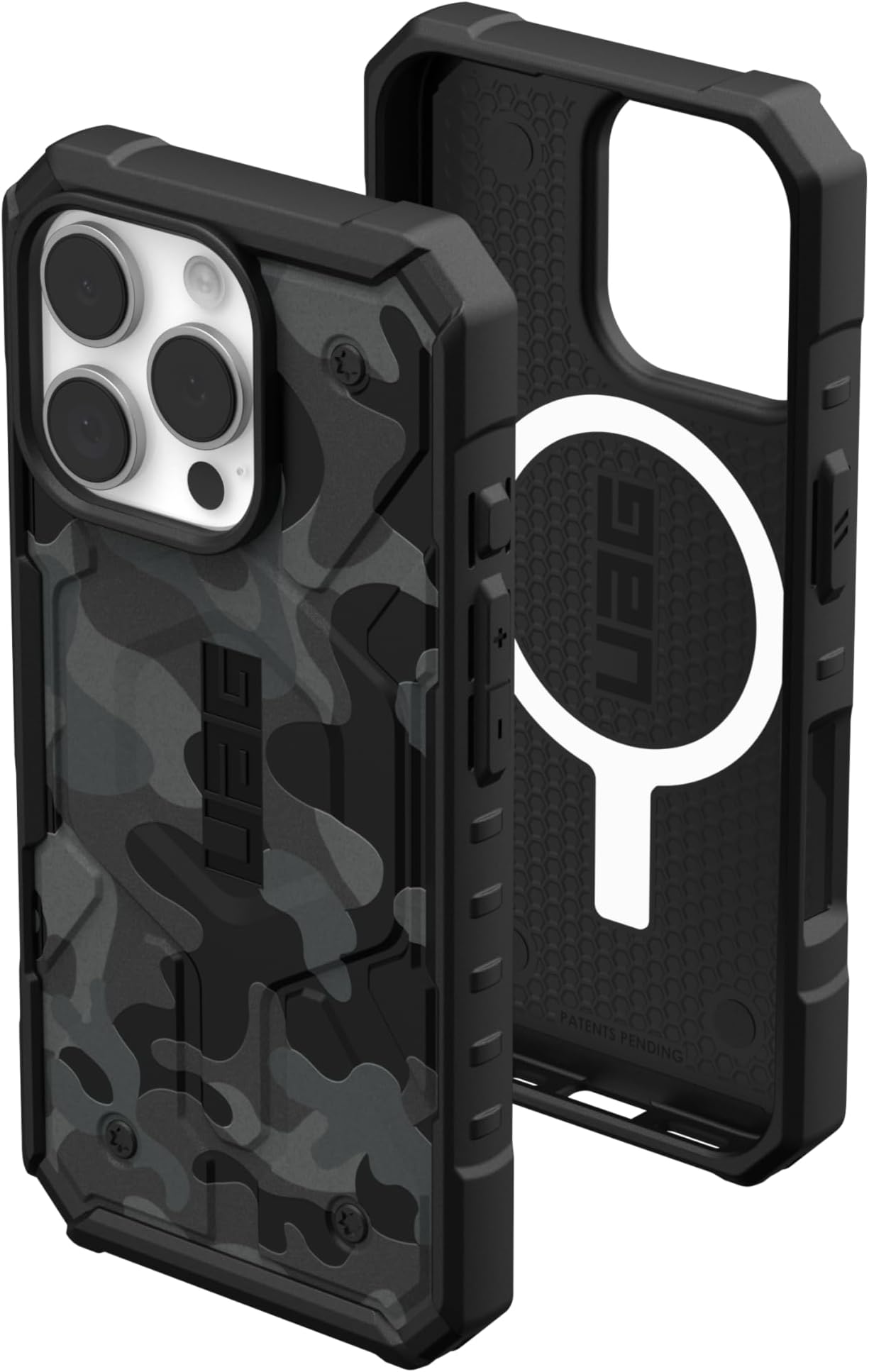 URBAN ARMOR GEARUAG Designed for iPhone 16 Pro Case 6.3" Pathfinder SE - Compatible with MagSafe Charging Rugged Shockproof Anti-Slip Military Grade Protective Cover, Midnight Camo